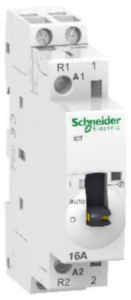 Moduulikontaktori Schneider Electric Acti 9 iCT 1-A-0 16A 1AV+1S 230VAC