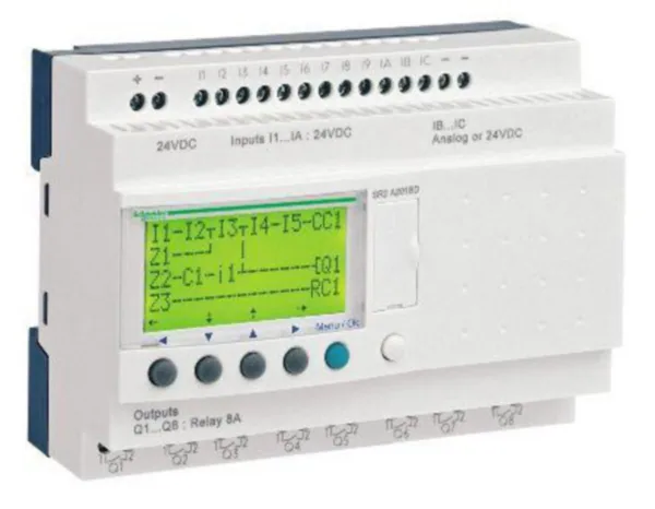 Ohjelmoitava rele Schneider Electric Zelio SR 20 I-O 24 VDC WC