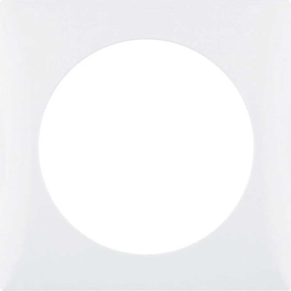 Peitelevy Hager Integro Flow 1-fold white – valkoinen