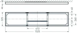 Pinta-/ripustusvalaisin Twenty3 2350 - PINTA-ASENNUSVALAISIN 2350 G3 D3 PW19 6000-840 ETDD