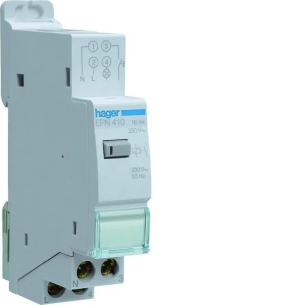 Sysäysrele Hager EPN410 ELEKT. 1S 16A 230VAC RL