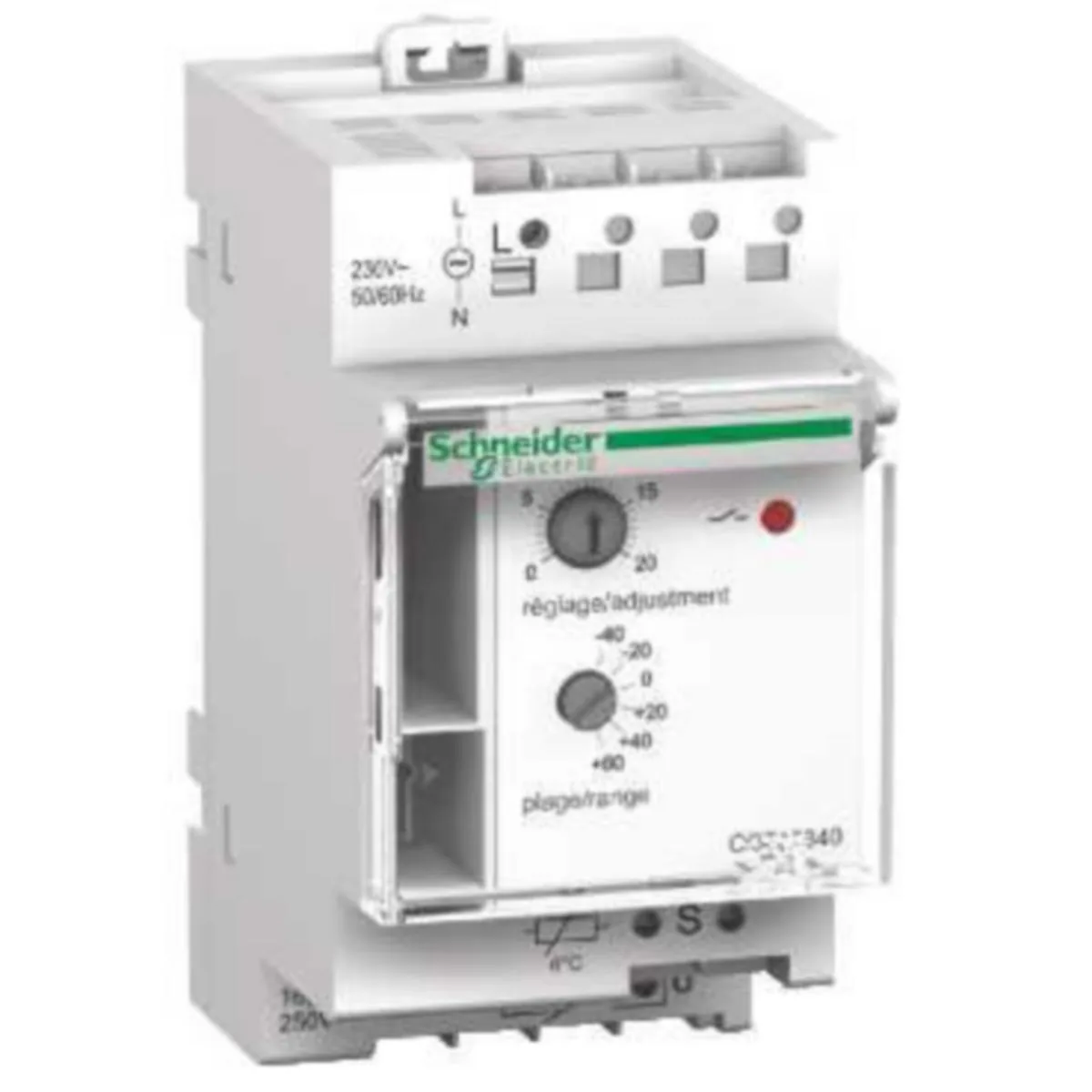 Termostaatti Schneider Electric Acti 9 TH7 -40...+80C 16A DIN