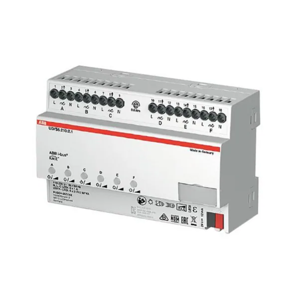 Valonsäädin ABB KNX, 6X210W 230VAC RCL T DIN