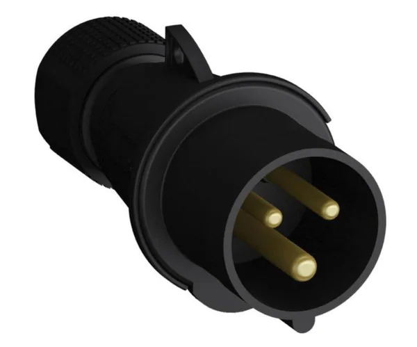 Voimapistotulppa Amphenol Easy & Safe Black 6H, 32A, IP44, 2P+E