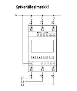 Energiamittari DIN Eltako Sarja 16 - ENERGIAMITTARI DIN 16 SARJA 3X100A,2-SUUN,MODBUS,SUORA,MID