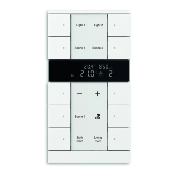 Huonetermostaatti KNX ABB 10-OS T CO2 RH% VAL