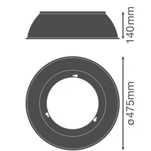Mekaaninen lisätarvike Ledvance High Bay Value - MEKAANINEN LISÄT HIGH BAY VALU HB COMP REFLECTOR 220W 2KPL
