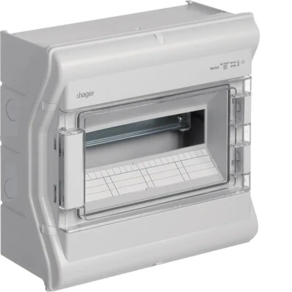 Moduulikotelo pinta Hager Vector IP65 VE112PN 1x12MOD PC-UV