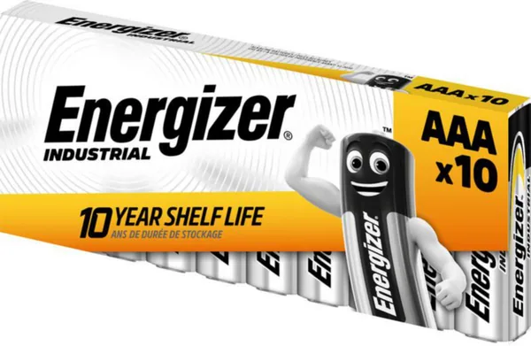 Paristo alkali Industrial Energizer 1.5V AAA 10-PAK