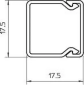 Asennuskanava+kansi OBO LFS WDK pohjarei’ityksellä - ASENNUSKANAVA LFS WDK20020BR, 17,5X17,5X2000 RUS