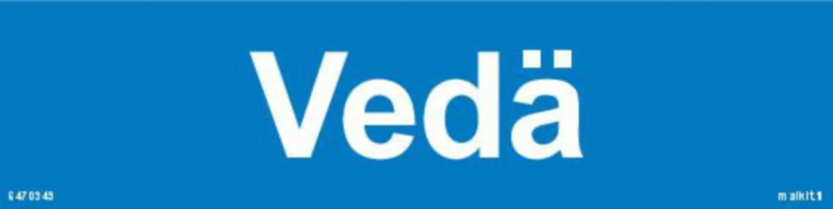Merkintätarra Malkit Kiinteistö VEDÄ 200X50
