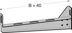 Seinäkannake MP-Bolagen KL ulkopuolinen - SEINÄKANNAKE MP-BOLAGEN MP-754V C2 KL300mm VAL