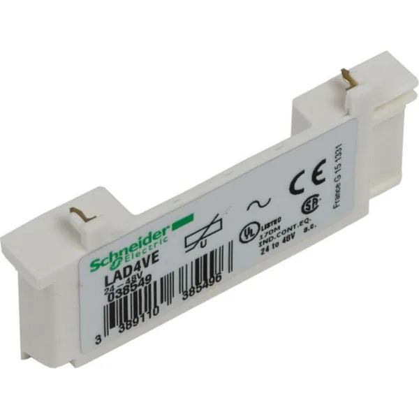 Aikahidastuslohko Schneider Electric TeSys LAD4VG, VARISTORI, 50-127V AC
