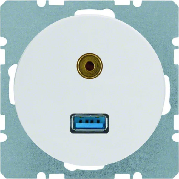 AV-rasia Hager R.1 USB/3.5MM AUDIO UK VAL