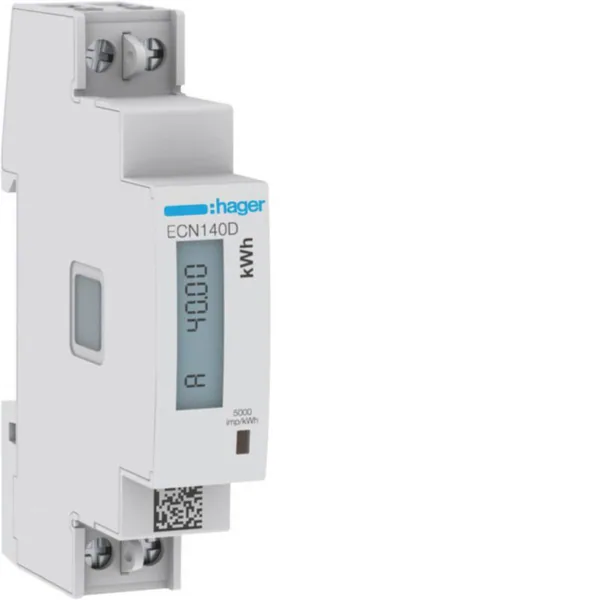 Energiamittari UTU suoramittaus DIN HAGER ECN140D 1V SUORA 40A 1M