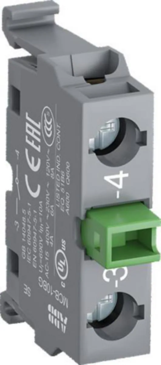 Kosketinelementti ABB Modular MCB YKSITTÄISLOHKO 1NO KULLATTU KI