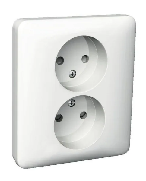 Pistorasia Schneider Electric Exxact 2-osainen kokopeitelevyllä 2N/16A/IP21 2X UPJ VAL