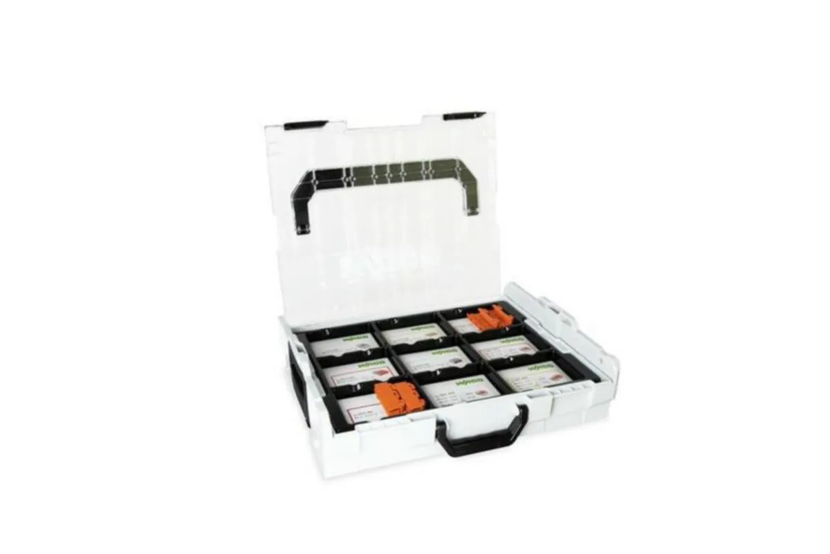 Rasialiitinlajitelma Wago L-BOXX - RASIALIITINPAKKAUS L-BOXX WAGO L-BOXX LAJITELMA 675kpl