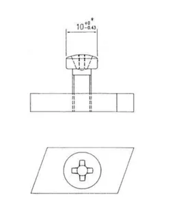 Suunnikasmutteri Systemal Presto - ASENNUSTARVIKE SYSTEMAL PRESTO XYRV305 SUUNNIKASMUTT+RUUVI