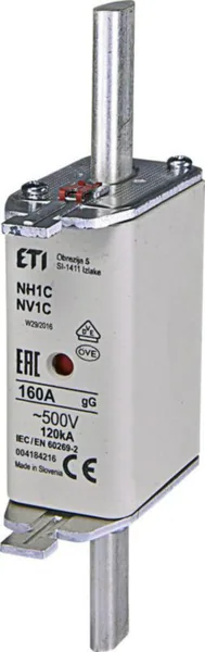 Kahvasulake ETI NV 1 GG 160A 500V