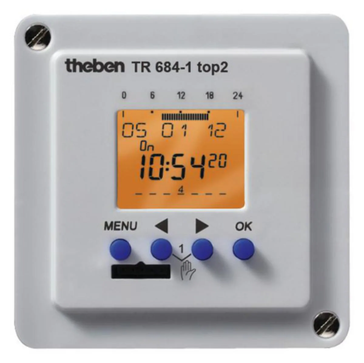 Kellokytkin digitaalinen Theben TR 684-1 Top2 - KELLOKYTKIN DIGITAALINE THEBEN TR 684-1 TOP2