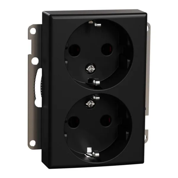 Pistorasia ELKO RS16 Musta upotettava 2S/16A/250V/IP21 UKR MUS