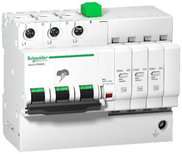 Ylijännitesuoja PJ-verkko Schneider Electric Acti 9 Iquick PRD40R 3P HÄL