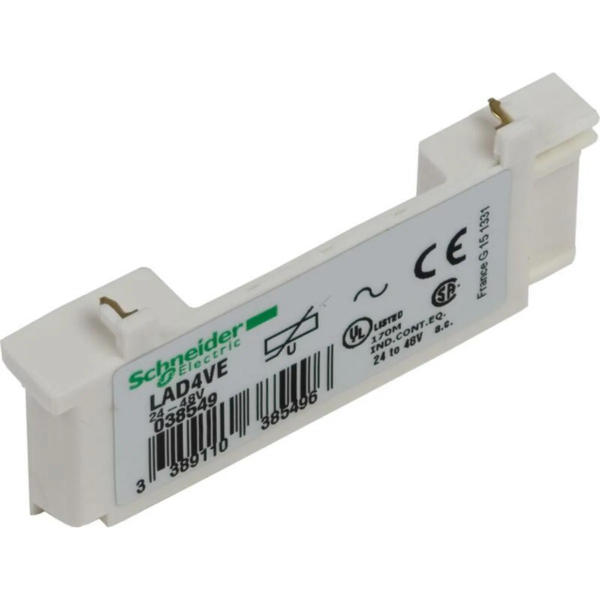 Kelavaimennusyksiköt Schneider Electric TeSys LAD4VE, VARISTORI, 24-48V AC