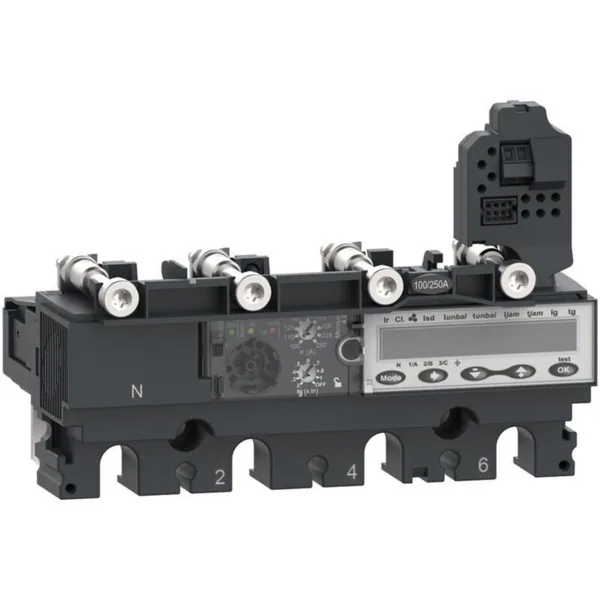 Kompaktikatkaisijan suojarele Schneider Electric ComPactT MicroLogic 4P 6.2E 250A NSX250