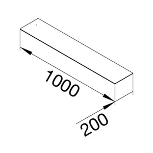 Lattiakanavan kansi Hager tehalit.BKG - LATTIAKANAV. KANSI TEHALIT.BKG BKG FE 200X1000MM UMPI ZN