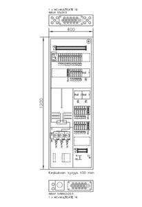 Mittauskeskus uppo/pinta UTU boxer - MITTAUSKESKUS UPPO/PINTA BOXER BOXER3830-1200 50A IP30 FE