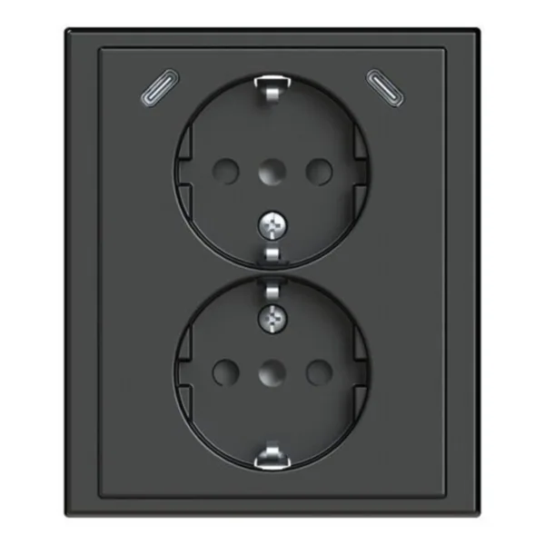 Pistorasia + USB ABB Impressivo maadoitettu 2-osainen 2S/16A/IP21 UKJ 0X C+C ANT