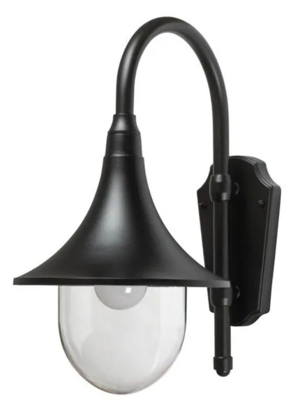 Seinävalaisin ulko Airam Kartano Trumpet, IP44 E27 PCC BK