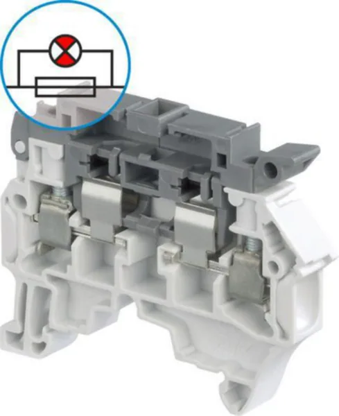 Sulakeliitin TE / ABB Entrelec -liittimet HARMAA, LEV:8MM, JOHTO:4MM2