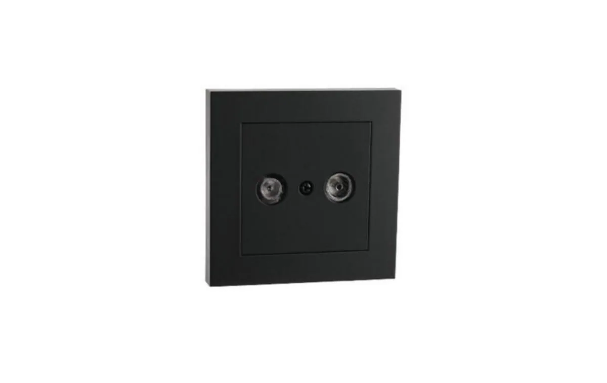 Antennirasia SG Install, TV connector Black – musta