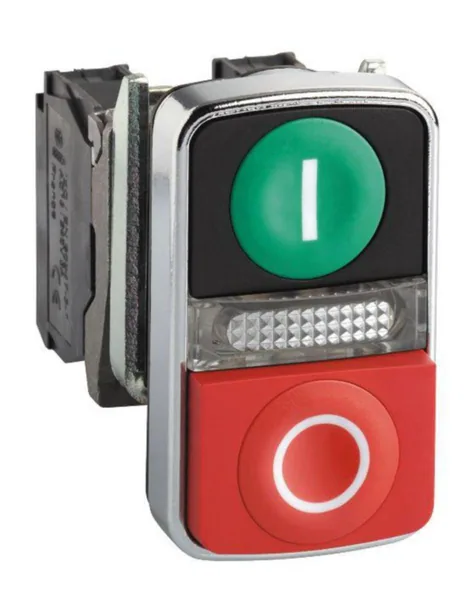 Kaksoiskytkin ja merkkivalo Schneider Electric Harmony XB4, XB4BW73731G5 JA MERKKIVALO