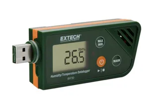 Lämpötila-/ilmankosteusdataloggeri RHT30 Extech - DATALOGGERI EXTECH USB LÄMPÖ KOSTEUS