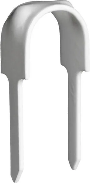 Lyöntikiinnikkeet kaksijalkaiset valkoiset Letti LYÖNTIKIINNIKE 2-JALK 16mm/25 SS VA 50kpl