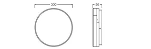 Pinta-asennusvalaisin Ledvance Surface Value - PINTA-ASENNUSVALAISIN LEDVANCE SF DISC 300 21W CCT ML EL