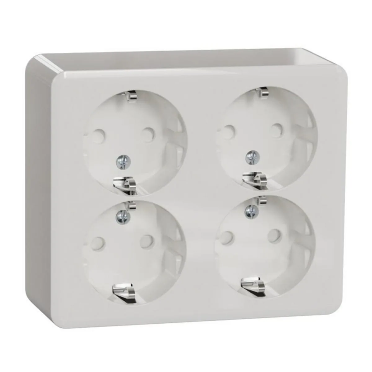 Pistorasia Schneider Electric Exxact 4-osainen IP21, 4S/16A/IP21 PPR 2X VAL