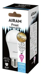 Vakiolamppu Airam Led Special - VAKIOLAMPPU LED SPECIAL A60 840 1055lm E27 PAKKAS OP