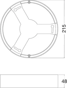 Alasvalo Ledvance Downlight Eco - ALASVALO LEDVANCE DL IP44 DN215 FRAME