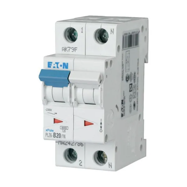 Johdonsuojakatkaisija Eaton Xpole PLZ6-D20/1N-MW