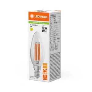 Kynttilälamppu Ledvance Performance Classic - KYNTTILÄLAMPPU LEDVANCE CLB 3,4W/827 470LM E14 DIM CL