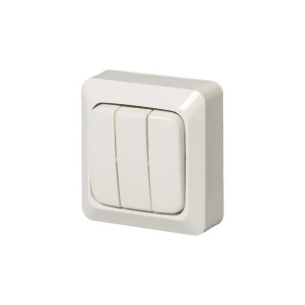 Kytkin ABB Jussi PPJ pinta-asennettava 1+1+1/16AX/250V/IP21 0X VA