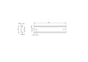 DIN-kisko Fibox MNX 35 - ASENNUSKISKO FIBOX MIV 15   35x150