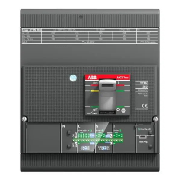 Kompaktikatkaisija ABB XT XT4N 250 EKIP LS/I IN=250A 4P
