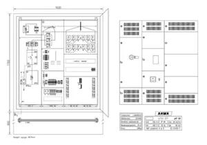 Latausjakokaappi UTU Ahma LJKM, lähdöt 63A, sähkölaitosmittaus - LATAUSASEMAKESKUS AHMA LJKM25612X (160A/200A/250A)