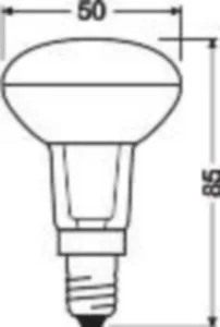 Kohdelamppu Ledvance Performance Spot R50 - KOHDELAMPPU LEDVANCE R50 2,6W/827 210LM E14 36D