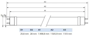 LED-valoputki Philips Master Value LEDtube T8 - LED-VALOPUTKI PHILIPS MASTER MAS VLE 1500MM UO 23W 840 T8